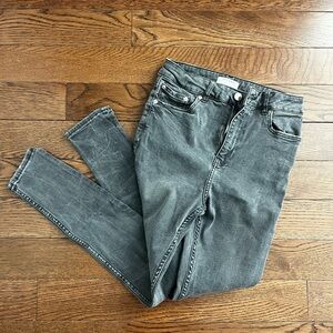 Zara Dark Gray Denim Skinny Jeans